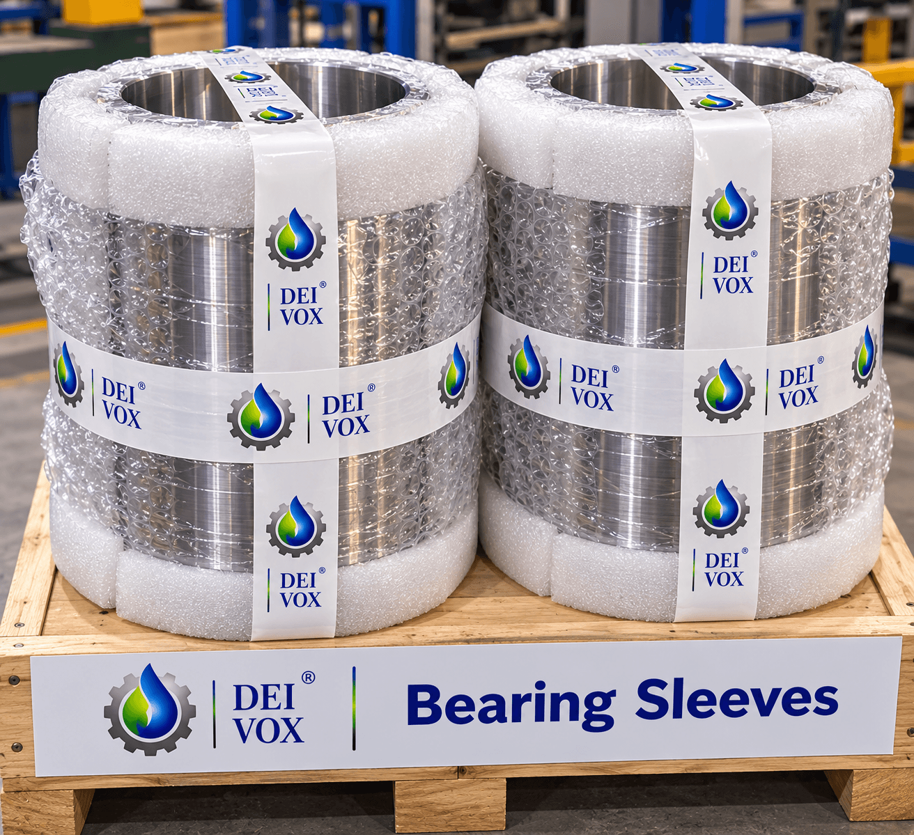 Packaged bearing sleeves for boiler circulation pumps