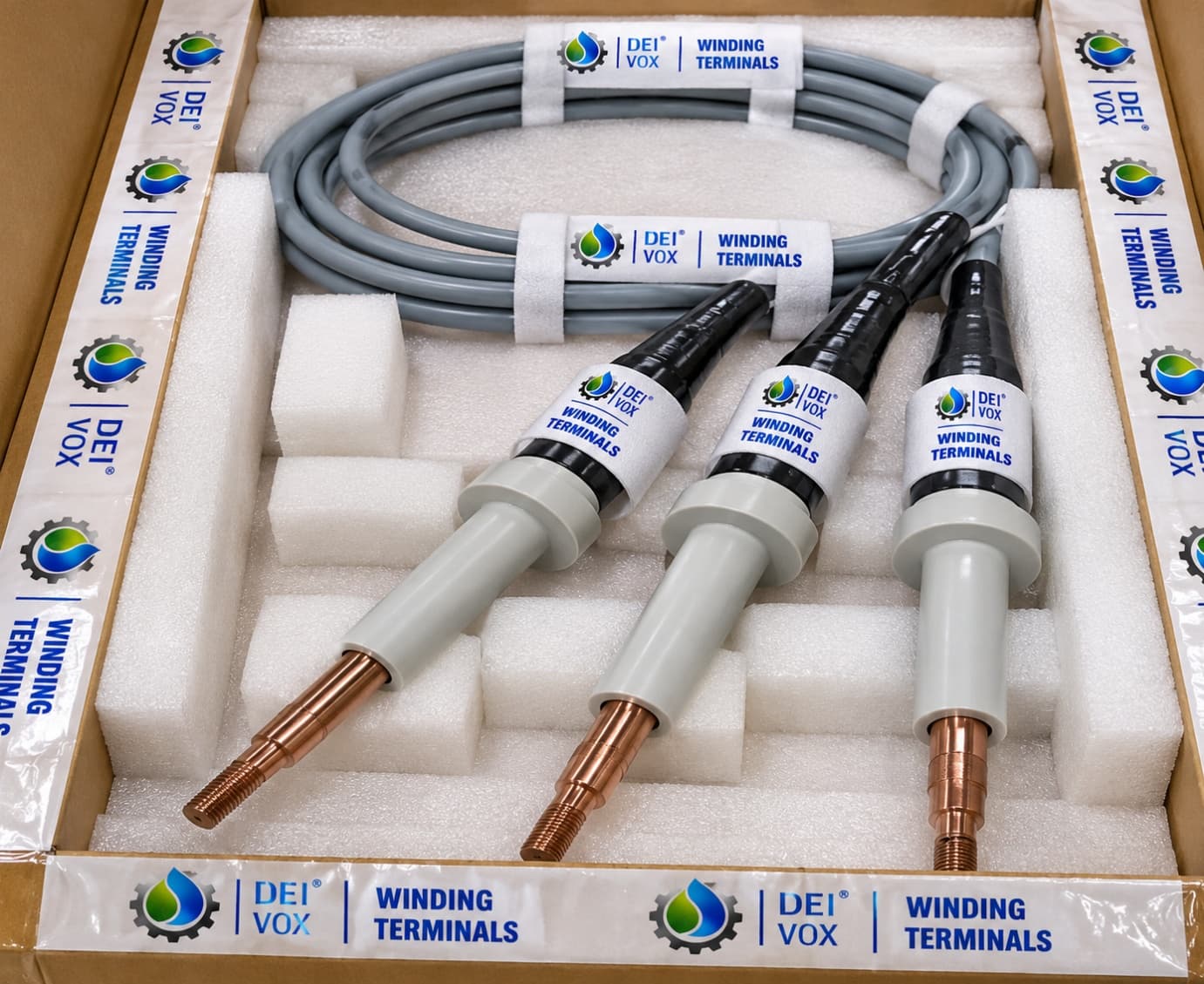 Packaged winding terminals for BCP motors